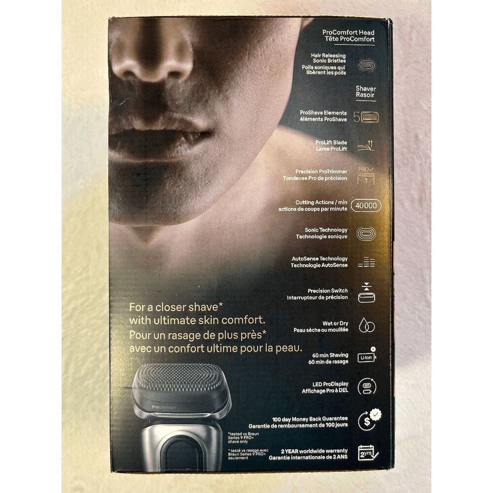 Braun Series 9 PRO+ Electric Shaver w/ Cleaning Base and Charger 6 in 1 Razor - Picture 11 of 12